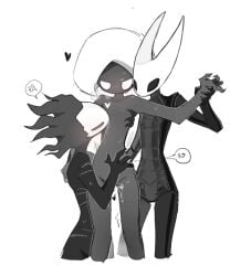 3girls black_body blush blush_lines blushing blushing_female bug bug_girl female/female/female hearts hollow_knight hollow_knight:_silksong hollow_knight_(franchise) hornet_(hollow_knight) incest incest_(lore) incestuous incestuous_(lore) insect insect_girl lace_(hollow_knight) lace_(hollow_knight:_silksong) lesbian_sex licking_body phantom_(hollow_knight) pussy pussy_juice spider spider_girl team_cherry threesome wet_pussy yuri