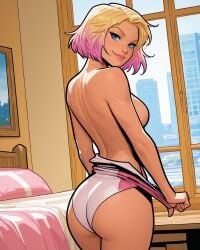 1girls ai_generated deadpool_(series) gwenpool gwenpool_(series) marvel marvel_comics superheroine tagme