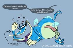 accurate_art_style accurate_body_type alternate_version_available amphibian big_mouth blue_body blue_skin caressing cum cumming cumming_from_masturbation disembodied_hand disembodied_hands globox laying_down long_tongue male male_only masturbation penis rayman_(series) rayman_origins solo srirachamander tagme ubisoft