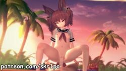 1boy 1girls 3d 3d_(artwork) animated arknights ass bouncing_breasts breasts cute_face female fox_ears fox_tail koikatsu koikatsu_(medium) light-skinned_female light_skin looking_at_viewer male moaning mp4 naked nipples nude pale_skin penetration penis pleasure_face pov pussy red_eyes red_hair sex shamare_(arknights) short_hair skr1po small_breasts sound straight straight_sex tagme uncensored vagina vaginal_penetration video young younger_female