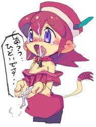 cum flat_chest klonoa_(series) lolo_(klonoa) metata namco open_mouth translation_request