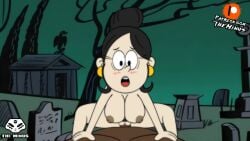 animated animation big_breasts blush cowgirl cowgirl_position longer_than_30_seconds nipples pale-skinned_female persephone persephone_(the_loud_house) pov tagme the_loud_house theminus video