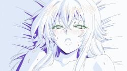 animated bed gif high_school_dxd implied_sex line_art maplestar rias_gremory