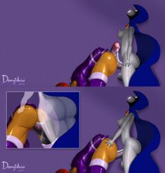 2011 animated areola ass ass_grab balls breasts cloak dat_ass dc dc_comics doggy_style dongidew erect_nipples full-package_futanari futa_on_female futanari goth intersex nipples penis rachel_roth raven_(dc) starfire teen_titans testicles