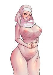 1girls alternate_version_at_source alternate_version_available big_areola big_breasts big_nipples big_thighs bubble_ass bubble_butt curvy enormous_breasts fat_ass female giant_breasts gigantic_breasts hip_dips hot_pants hot_pants_(jjba) huge_breasts jojo's_bizarre_adventure large_breasts nipple_bulge nipple_outline nipples_visible_through_clothing nun nun's_habit nun_habit nun_hat nun_outfit perky_breasts perky_nipples see-through see-through_clothes see-through_clothing steel_ball_run thick_ass thick_hips thick_legs thick_thighs thigh_gap thong thong_panties thong_straps wide_hips yoru_dan