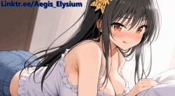 1boy 1girls accurate_art_style aegis_elysium afternoon ai_generated ai_video alternate_breast_size animated animated_image animation animation_edit bed black_dress black_hair blush blushing_at_viewer breasts cleavage cowgirl_position curtain curtains day door edit edited female female_focus gem grabbing grabbing_boobs grabbing_breast grabbing_breasts hair_ornament headpiece highres holding holding_boobs holding_breast horny horny_female huge_breasts indoors jewelry kotegawa_yui large_breasts legs lewd long_hair looking_at_viewer looking_down loop looping_animation lying male naughty orange_eyes panties pervert provocative room shirt short_shorts shorts skirt sofa solo solo_focus straight symbol thick thick_breasts thick_thighs thighhighs thighs to_love-ru to_love-ru_darkness tsundere undressing very_long_hair video wall wall_(structure) wardrobe watermark window