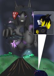 air_creature anthro armored_vehicle breasts building building_destruction clothing cloud destruction duo electricity elemental_creature felecia female female/female fish genitals glowing glowing_eyes glowing_hair glowing_markings grass hair hi_res jettail lightning living_cloud macro macro_focus marine markings nipples patch_(marking) plant pussy reaching_towards_viewer scared_expression scaroused shark shirt stormchaser_(job) stripes topwear tornado tree vehicle yellow_eyes