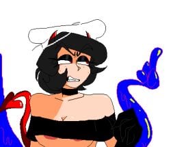 breasts devil_horns edited female peppino_spaghetti_female pixel_(artwork) pizza_tower pizza_tower_mods sexy transparent_background wear zeppino zeppino_(deaderz)