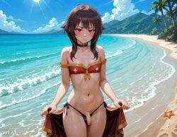 ai_assisted ai_generated beach futa_only futanari intersex kono_subarashii_sekai_ni_shukufuku_wo! megumin wlai