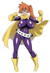 1girls ai_generated alternate_costume alternate_outfit female hero_outfit_(mha) itsuka_kendou minoru_mineta_(cosplay) minoru_mineta_(hero_outfit) my_hero_academia outfit_swap