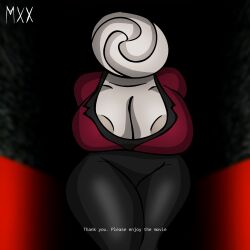 ass big_breasts boob_window breasts breasts creepypasta dialogue female female_only looking_at_viewer mxx the_theater thick_ass thick_thighs thighs