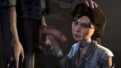 3d balls big_penis bioshock bioshock_infinite blue_eyes booker_dewitt brown_hair choker cum cum_on_face daughter elizabeth_comstock facial father father_and_daughter female female_focus glans hand_on_head head_grab incest long_hair male pants penis penis_out ponytail ripped_clothes ripped_clothing shirt tagme testicles torn_clothes torn_clothing xentho