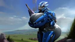 16:9 1girls alien alien_girl alien_only armor armored band1tnsfw bbw big_breasts big_butt blue_armor blue_clothing busty clouds digital_art digital_drawing_(artwork) digital_media_(artwork) digital_painting_(artwork) elite_(halo) english_voice_acting female female_focus female_only female_sangheili grabbing_thigh halo_(series) halo_ring mp4 orange_eyes outdoors outside overweight overweight_female pinup rifle sangheili solo sound sound_only_video thick_thighs thigh_grab video voice_acted