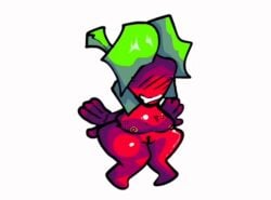 1girls 2d animated berry blush blushing boob_jiggle drool drooling eyes_hidden female female_only fnf_mods friday_night_funkin friday_night_funkin_mod gif green_hair jiggle loop naked nipples nude nude_female plant plant_girl solo solo_female strawberry strawbs strawbspatch wide_hips