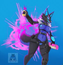 anthro female fortnite hi_res highwire_(fortnite) mangakitsune2 pack_leader_highwire solo