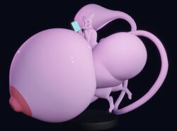 3d_(artwork) animated anthro areola ass big_butt big_tail blender_(software) breasts colossal_ass darkdraketom digital_media_(artwork) female floating generation_1_pokemon gesture giant_ass gigantic_ass gigantic_butt glistening glistening_body huge_butt huge_tail hyper hyper_breasts hyper_butt izabelle_(pelleelle) legendary_pokemon massive_ass massive_breasts massive_butt mew mew_(pokemon) nintendo nipples pink_body pokemon pokemon_(species) red_nipples short_playtime simple_background solo tablet tail thick_thighs turntable_(animation) what wide_hips