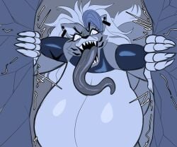 angry angry_expression angry_face animatronic animatronic_female animatronic_girl animatronics anthro ass big_ass big_breasts big_butt breasts breasts_bigger_than_head breasts_bigger_than_torso bubble_ass bubble_butt curvaceous curvy curvy_body curvy_female curvy_figure curvy_hips ear_piercing earrings female female_focus female_only five_nights_at_freddy's five_nights_at_freddy's:_security_breach fnaf furry furry_only hair hips huge_boobs huge_breasts humanoid long_hair long_tongue mrjaysin open_mouth round_ass round_breasts round_butt roxanne_wolf_(fnaf) sharp_claws sharp_fingernails sharp_teeth solo thick_thighs thighs thunder_thighs tongue tongue_out wall walls wolf wolf_ears wolf_girl wolf_humanoid wolf_tail