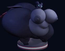 3d_(artwork) animated anthro areola ass belly big_belly big_breasts big_butt black_body blender_(software) breasts chubby_belly chubby_female claws colossal_ass darkdraketom digital_media_(artwork) dragon dreamworks female giant_ass green_eyes grey_body hand_on_breast how_to_train_your_dragon huge_butt hyper hyper_butt multicolored_body navel night_fury nipples non-mammal_nipples overweight scalie simple_background solo toothless turntable_(animation) two_tone_body western_dragon wide_hips