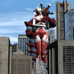 building groping_breasts groping_from_behind hipporit_seijn molestation monster_rape mother_of_ultra rape ultraman_(franchise) ultrawoman_marie