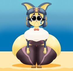 1girls :( animal_crossing ankha ankha_(animal_crossing) ankha_simpson_(user3345) big_ass big_breasts breasts bubble_butt huge_ass meme nintendo thick_thighs user3345 wide_hips