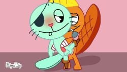 animated gay gay_sex handy_(htf) happy_tree_friends russell_(htf) tagme