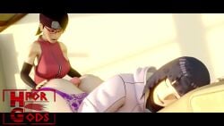 1futa 1girls 3d age_difference animated balls big_ass big_penis black_hair boruto:_naruto_next_generations bottomless buttjob clothed clothing female futa_on_female futanari glasses hforgods hot_dogging huge_ass hyuuga_hinata milf mostly_nude naruto older_female on_stomach partially_clothed purple_hair rape sarada_uchiha sleep_molestation sleeping sound standing thick_thighs video wide_hips younger_futanari