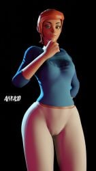 1girls 3d animated ben_10 blender curvy dance gwen_tennyson high_resolution lewdality loop medium_hair orange_hair sole_female tagme video