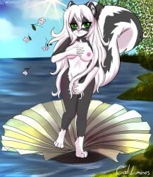 absurd_res anthro caliluminos female hi_res invalid_tag mammal mephitid nude sale skunk solo venus_(disambiguation) ych