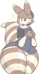 1boy 1femboy 2d :3 anthro anthro_only ass big_ass big_butt big_tail blank_background bubble_butt cute cute_male dat_ass femboy furret furry furry_only girly girly_boy huge_ass male male_focus male_only pokémon_(species) pokemon thick_thighs wide_hips zaclyn