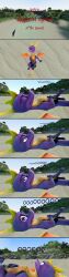 3d_(artwork) absurd_res activision balls beach big_balls cynder dialogue digital_media_(artwork) dragon drakeledragon duo female feral genitals hand_on_penis hi_res horn huge_balls hyper hyper_balls hyper_genitalia male male/female orange_horn penis purple_body purple_eyes red_balls seaside sleeping spyro spyro_the_dragon text wings