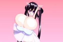 animated ariane_cevaille breast_expansion breasts dark_hair enormous_breasts gigantic_breasts hair_between_breasts huge_breasts huge_hair hyper_breasts long_hair massive_breasts mp4 music solo sound tagme video