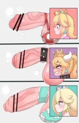 3futas ball_bra balls bar_censor big_balls big_penis blonde_hair blush bowsette censored chart cock_ring crown erect_penis erection foreskin fully_retracted_foreskin futa_only futanari grey_background huge_cock human humanoid humanoid_penis intact intersex light-skinned_futanari light_skin long_foreskin long_hair mario_(series) multiple_futa new_super_mario_bros._u_deluxe nintendo partially_retracted_foreskin penis penis_comparison penis_size_chart penis_size_comparison penis_size_difference ponytail princess_peach princess_rosalina simple_background size_comparison steam super_mario_bros. super_mario_galaxy uncircumcised uncut unretracted_foreskin vein veins veiny_foreskin veiny_penis zkky