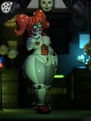 1girls 3d 3d_(artwork) animatronic baby_(fnafsl) big_breasts circus_baby circus_baby_(cosmic_trance) circus_baby_(fnaf) cosmic_trance eyebrows eyelashes female female_only feversfm five_nights_at_freddy's five_nights_at_freddy's:_sister_location fnaf green_eyes joints large_breasts lipstick looking_at_viewer naked naked_female navel nude nude_female pussy red_hair red_lipstick robot robot_girl scottgames sister_location solo solo_female solo_focus white_skin