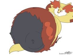 big_ass big_breasts breasts bubble_butt delphox huge_ass incidentalsnail pokémon_(species) pokemon