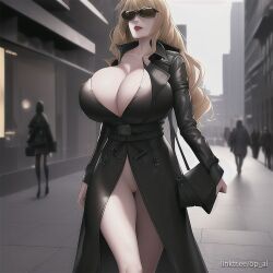 ai_generated huge_breasts long_hair op_ai sunglasses tinted_eyewear