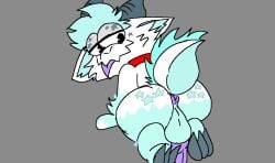 ass bluefluffyderg dragon fluffy_dragon furry furry_tail gay jasperthederg male tiktoker