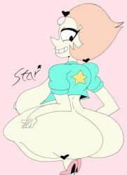 big_ass big_breasts breasts_bigger_than_head female female_only incredistar naked nude pearl_(steven_universe) steven_universe