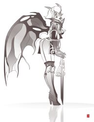 1girls adepta_sororitas boots chaos_(warhammer) cosplay daemonette demon demon_girl demon_wings fishnets garter_straps imperium_of_man sister_of_battle slaanesh slaanesh-goddess666 slaaneshg sword thighhighs warhammer_(franchise) warhammer_40k wings