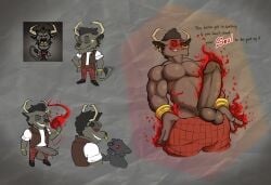 anthro balls big_balls big_penis bovid bovine caprine caprine_demon don't_starve dont_starve_together erection furry furrz furrzabinch gay goat horn klei_entertainment male male_only muscular_male penis red_eyes wortox