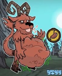 :p dont_starve_together eating fat gameplay_mechanics hooves huge_belly klei_entertainment male male_only overweight purpulear tongue_out video_games vore vore_belly wortox