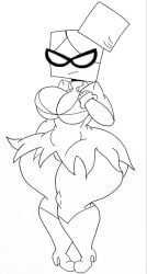 big_ass big_breasts bra clothed female female_only glasses huge_ass huge_hips incredistar mario_(series) nastasia nintendo paper_mario small_bra