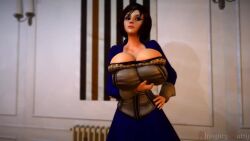 1boy 1girls 3d almightypatty animated big_breasts bioshock bioshock_infinite blue_eyes bolero breasts brown_hair bursting_breasts busty choker cum cum_on_breasts cum_on_face cumshot elizabeth_comstock facial female female_focus hourglass_figure large_breasts makeup male male_pov overflowing_breasts paizuri pov sex short_hair sound tagme video wide_hips