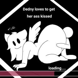 ass_grab big_ass dat_ass dedny_(huesosdry) demon eating_ass face_in_ass fallen_angel female ghost ghost_girl huesosdry large_ass loading_screen rimming