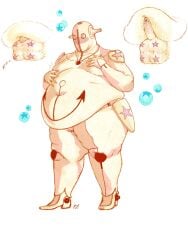 1boy 4_balls belly belly_overhang fat fat_man fat_thighs fupa jojo's_bizarre_adventure jojolion male_focus male_only micropenis moobs navel no_nipples non-human nude_male obese obese_male overweight overweight_male robot_boy robot_humanoid small_penis soft_&_wet solo_male stand_(jjba) thick_thighs tiny_penis tummy uncircumcised uncut unusual_genitalia