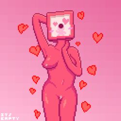 blush breasts charm_dice dice heart itsempty nude nude_female pink_body pixel_art pussy random_dice tagme thighs