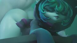 1boy 1girls 3d 3d_animation animated ass blender clothing goth green_hair high_resolution human interspecies league_of_legends male/female no_panties no_sound purple_eyes rougenine sex shiny_thighs straight tagme thick_thighs vex_(league_of_legends) video video_games viego_(league_of_legends) yordle
