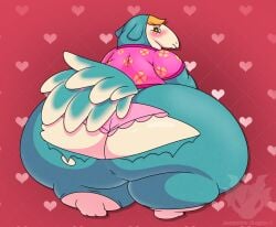 animal_crossing anteater ass blush female fur huge_ass jouigidragon nintendo thick_thighs video_games wardrobe_malfunction wide_hips zoe_(animal_crossing)