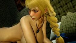 1boy 1boy1girl 1girls 3d anal animated bandai_namco blonde_hair deskchair doggy_style female large_breasts male milf mp4 no_sound sophitia_alexandra soul_calibur tagme video