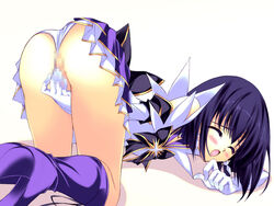 ass bishoujo_senshi_sailor_moon blush censored closed_eyes clothed_masturbation clothing female female_only hotaru_tomoe kobayashi_chisato masturbation open_mouth panties purple_hair sailor_saturn school_uniform short_hair skirt solo tagme