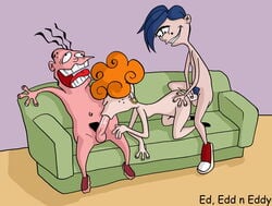 1girls 2boys black_hole_sun ed_edd_n_eddy eddy_(ed_edd_n_eddy) fellatio female group_sex kanker_sisters lee_kanker mmf_threesome oral puberty pubes pubic_hair rolf_(ed_edd_n_eddy) straight_hair